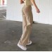 High waisted solid color slim fit jeans for women