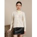 Irregular Design Lapel Sweater Women's Lazy Style Temperament Loose Slim Knit Cardigan Casual Versatile Top