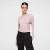 Half-high Neck Base Layer Women's Fine-spun Machine Washable 100% Pure Wool Thin Fitted Knit Inner Wear Wool Sweater