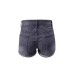 Stretch slim fit ripped tassel denim shorts for women