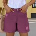 Tassel ripped denim shorts, women's hot pants