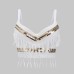 Golden Patch Irregular Tassel Strapless or Women Summer Wear