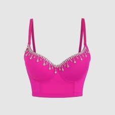 Halter Camisole with Tassels and Boning for Women