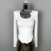 Low Chest Figure-Flattering Long Sleeve T-Shirt Top