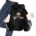 Spring My Hero Academia Bakugo Katsuki Flower Hooded Sweatshirt Unisex Long Sleeve Casual Spliced Jacket
