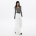 Retro Denim Pants for Women Loose Fit High Waist Slimming Simple Comfortable Wide Leg Trousers