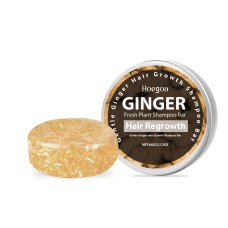 Hoegoa Ginger Shampoo Soap For Scalp Daily Cleanses Frizzy Hair, Nourishes And Softens Hair Shine Treatment Soap
