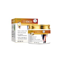 Houkea Bee Venom Leg Care Cream Gently Moisturizes Body Skin And Relieves Blue Veins And Bumps On Legs