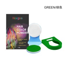Hoegoa  Hair Dye Powder (Green) Can Easily Change Your Hair Color With Just One Application. It Naturally Covers Your Hair And Is Convenient For The Dance Party