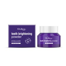 Oralhoe Purple Tooth Powder Clean Odor Care Mouth Fresh Breath Bright Tooth Powder Gingival Care