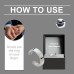Hoexe Silver Magnetic Ring, Body Comfort Sports Portable Simple Men's Daily Accessory Ring