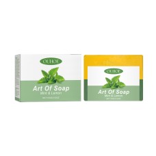 OUHOE Mint Lemon Solid Soap Gently Cleanses The Body And Moisturizes The Skin With Hand-Made Essential Oil Nourishing Bath Soap