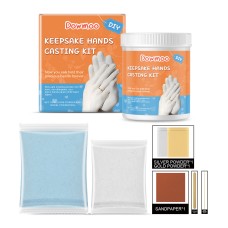 Dowmoo 3D Plaster Model Set, Hand Model Powder Clone Powder Three-Dimensional Hand Model Making Model Powder Plaster Hand Model
