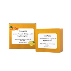 OceAura Lemon Turmeric Soap Cleanser Bath Gentle Clean Brightening Skin Care For Face And Body OceAura Lemon Turmeric Soap Cleanser Bath Gentle Clean Brightening Skin Care For Face And Body
