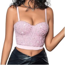 Strap Camisole Inner Wear Shaping Trendy Women's Strap Beaded and Studded
