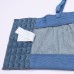 Elastic Denim Boned Bra with Sequin Embroidery Strap Camisole