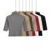 Half high collar mid sleeve top for women