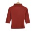 Half high collar mid sleeve top for women