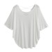 Back cross rope loose curved hem short sleeved