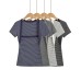Square neck slim fit shoulder pad short sleeved T-shirt for women