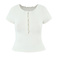 Knitted short sleeved T-shirt Knitted short sleeved T-shirt