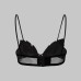 Strapless Crop Top with Rhinestone Chain Leaf Design Fitted Camisole