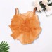Fishbone Bustier with Large Flower Design for Women