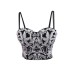 Wear Spring Summer New Sequin Boned Bralette Strapless Camisole One-Piece Backless