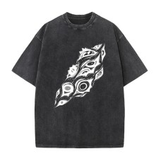 Summer New Anime Chainsaw Man Printed T-Shirt Summer Cotton Washed Vintage Short Sleeve Top Summer New Anime Chainsaw Man Printed T-Shirt Summer Cotton Washed Vintage Short Sleeve Top