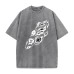 Summer New Anime Chainsaw Man Printed T-Shirt Summer Cotton Washed Vintage Short Sleeve Top