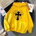 Spring New  Pattern Printed Hooded Sweatshirt Unisex Long Sleeve Casual Jacket Student Versatile