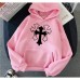 Spring New  Pattern Printed Hooded Sweatshirt Unisex Long Sleeve Casual Jacket Student Versatile