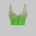 Heavy Beading and Rhinestone Design Backless