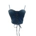 Strap bow short suspender strapless