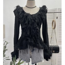 Mushroom tassel top
