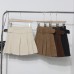 High waisted pleated skirt