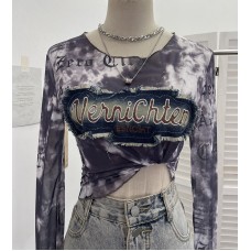 Long Sleeve Cover Up Short T-Shirt Long Sleeve Cover Up Short T-Shirt