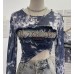 Long Sleeve Cover Up Short T-Shirt