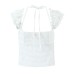 Lace Micro Transparent Neck Strap Bubble Sleeve T-shirt