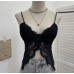 V-neck butterfly shaped cropped short top