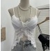 V-neck butterfly shaped cropped short top