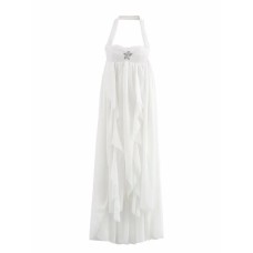 French romantic lace strapless dress