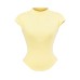 Half high collar flying sleeve short sleeved shirt