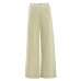 Retro Lace Splicing Casual Pants Women High Waist Loose Slim Straight Leg Wide Leg Long Pants