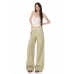Retro Lace Splicing Casual Pants Women High Waist Loose Slim Straight Leg Wide Leg Long Pants