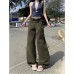 Retro Work Pants Women Design Sense Small Crowd Spicy Girl Loose Slim Straight Leg Wide Leg Pants