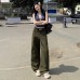 Retro Work Pants Women Design Sense Small Crowd Spicy Girl Loose Slim Straight Leg Wide Leg Pants