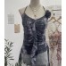 Asymmetric Ruffled Flower V-Neck Strapless Top Asymmetric Ruffled Flower V-Neck Strapless Top
