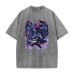 Summer New Anime Solo Leveling Printed T-Shirt Summer Cotton Washed Vintage Short Sleeve