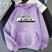Spring New Flag Letter Pattern Printed Hooded Sweatshirt Unisex Long Sleeve Casual Jacket Trendy